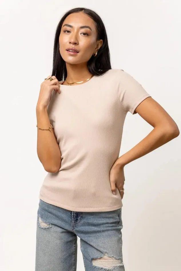 Bohme Tees and Tanks Rickie Top In Taupe 8211 FINAL SALE Taupe 8211 Women Bohme Tees and Tanks Rickie Top In Taupe 8211 FINAL SALE Taupe 8211 Women