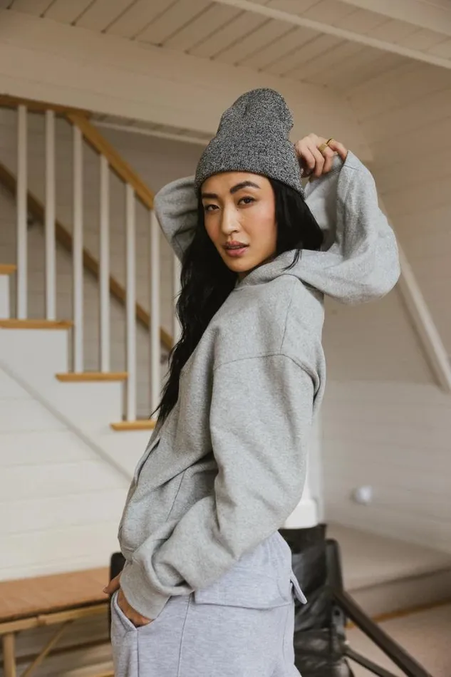Bohme Tops Anahi Hoodie In Grey Grey 8211 Women