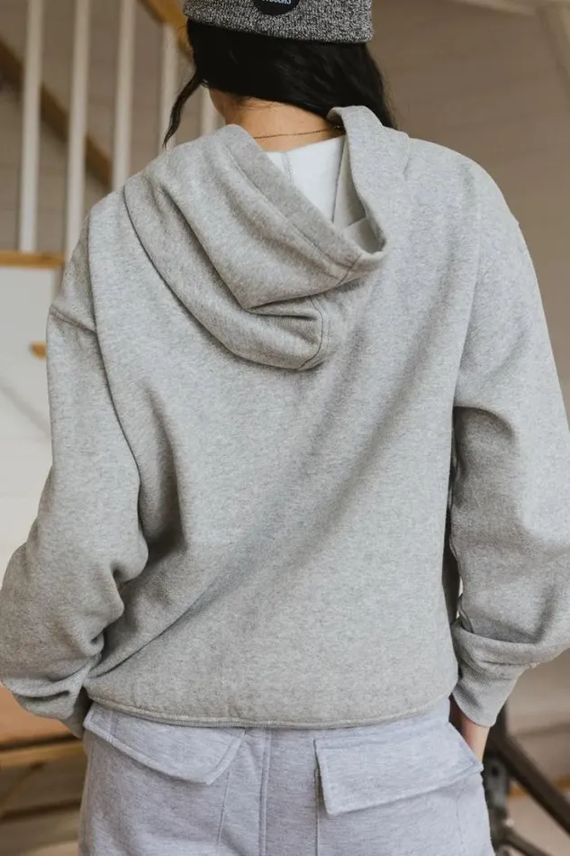 Bohme Tops Anahi Hoodie In Grey Grey 8211 Women