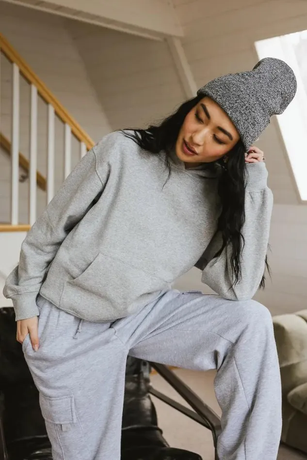 Bohme Tops Anahi Hoodie In Grey Grey 8211 Women