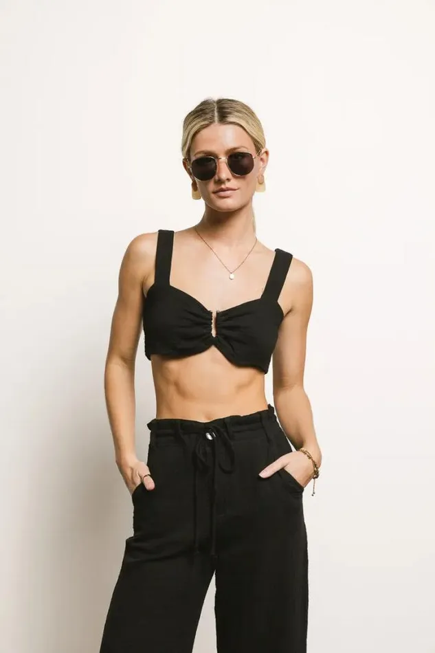 Bohme Tops Casey Bra Top In Black Black 8211 Women