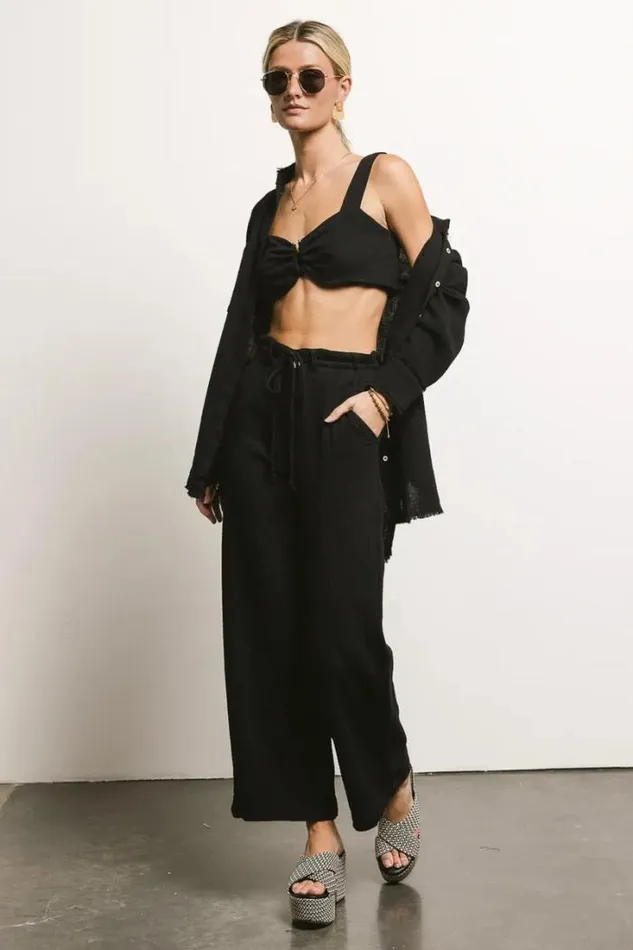 Bohme Tops Casey Bra Top In Black Black 8211 Women Bohme Tops Casey Bra Top In Black Black 8211 Women