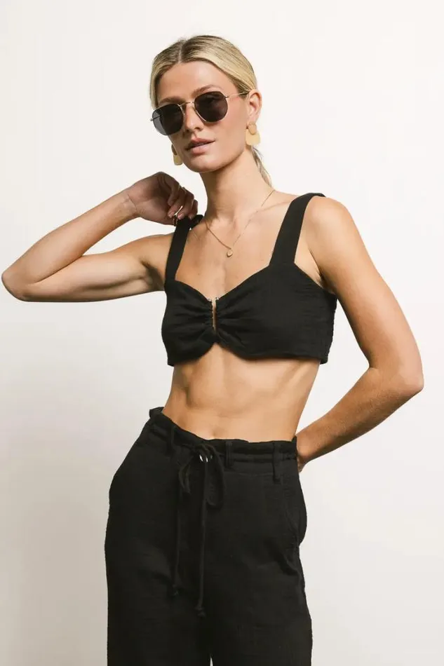 Bohme Tops Casey Bra Top In Black Black 8211 Women Bohme Tops Casey Bra Top In Black Black 8211 Women