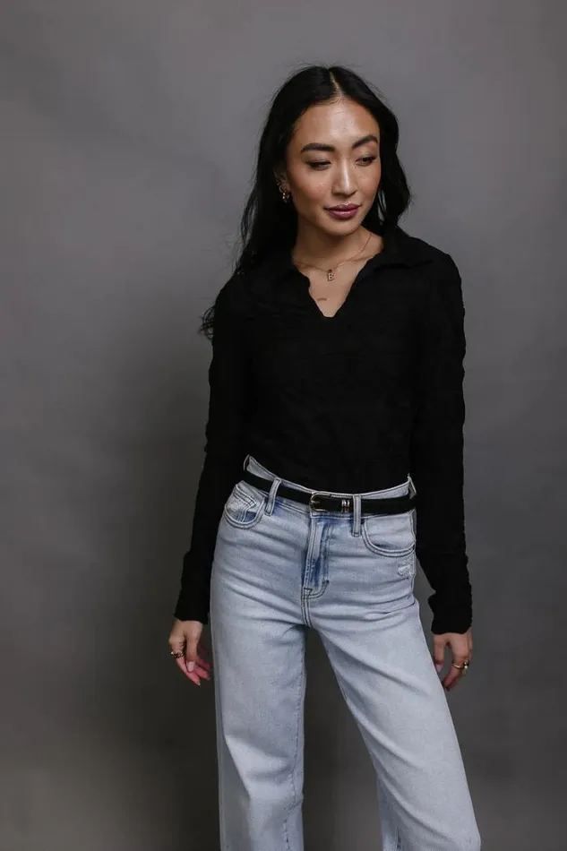 Bohme Tops Darra Textured Top In Black Black 8211 Women Bohme Tops Darra Textured Top In Black Black 8211 Women