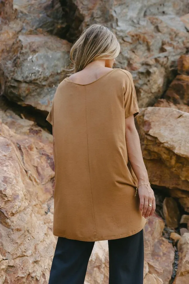 Bohme Tops Demi Oversized Top In Brown 8211 FINAL SALE Brown 8211 Women Bohme Tops Demi Oversized Top In Brown 8211 FINAL SALE Brown 8211 Women