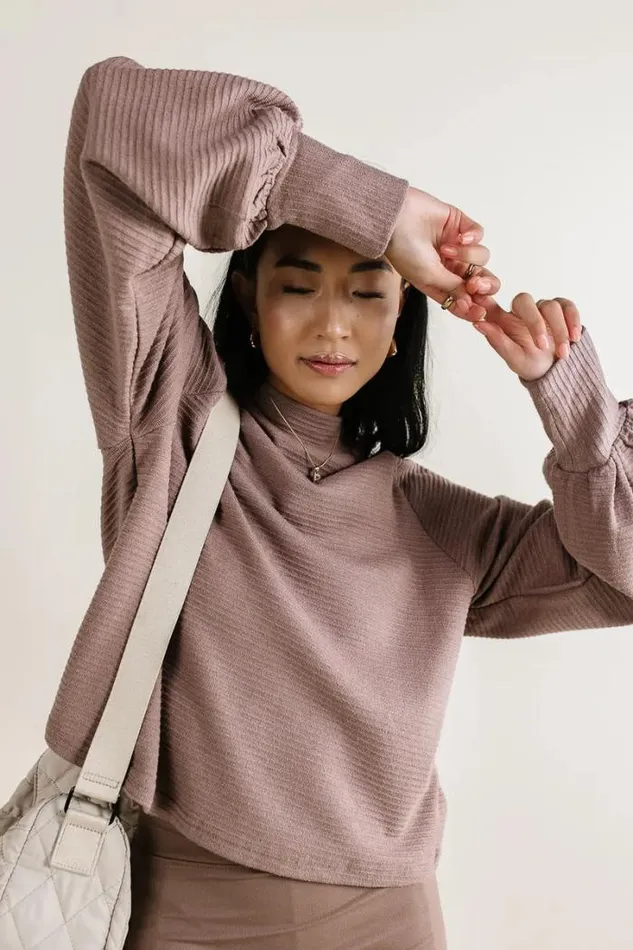 Bohme Tops Ella Textured Top In Mocha Mocha 8211 Women Bohme Tops Ella Textured Top In Mocha Mocha 8211 Women