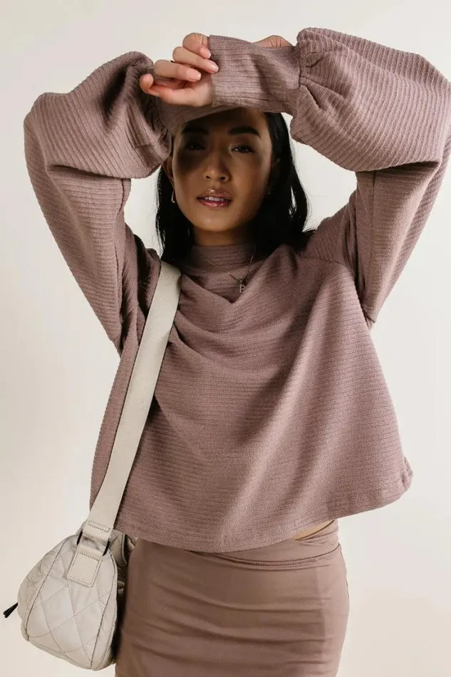Bohme Tops Ella Textured Top In Mocha Mocha 8211 Women Bohme Tops Ella Textured Top In Mocha Mocha 8211 Women