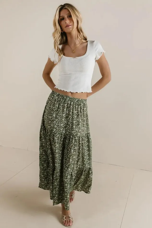 Bohme Tops Estella Crop Top In Ivory Ivory 8211 Women