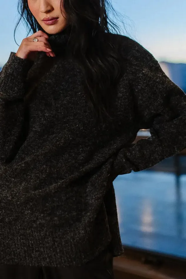Bohme Tops Gracie High Neck Sweater In Black Black 8211 Women Bohme Tops Gracie High Neck Sweater In Black Black 8211 Women