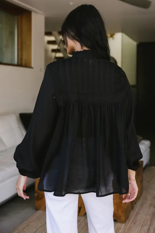 Bohme Tops Halle Blouse In Black 8211 FINAL SALE Black 8211 Women Bohme Tops Halle Blouse In Black 8211 FINAL SALE Black 8211 Women