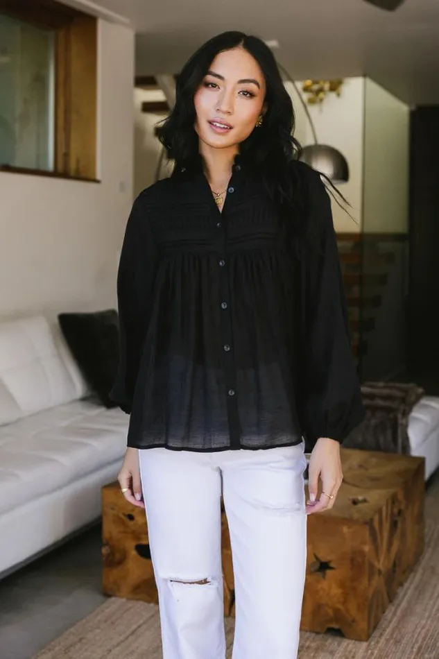 Bohme Tops Halle Blouse In Black 8211 FINAL SALE Black 8211 Women Bohme Tops Halle Blouse In Black 8211 FINAL SALE Black 8211 Women