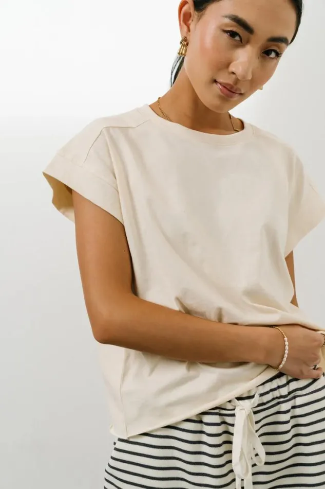 Bohme Tops Kaidence Muscle Tee In Ivory Ivory 8211 Women