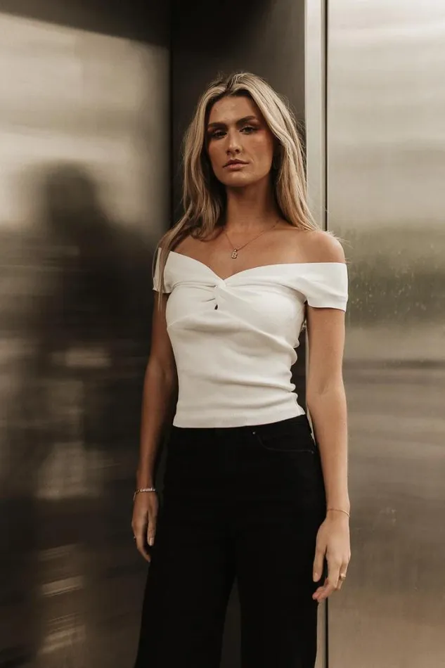 Bohme Tops Kayra Off The Shoulder Top 8211 FINAL SALE Cream 8211 Women