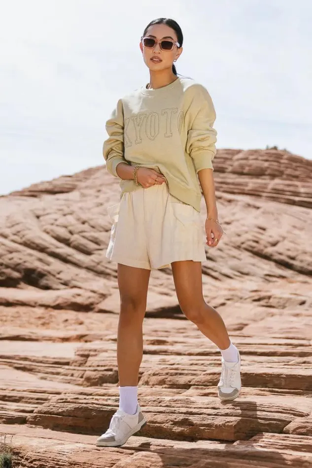Bohme Tops Kyoto Sweatshirt Sage 8211 Women Bohme Tops Kyoto Sweatshirt Sage 8211 Women