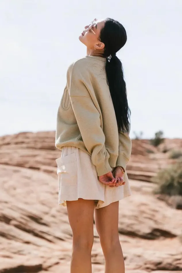 Bohme Tops Kyoto Sweatshirt Sage 8211 Women Bohme Tops Kyoto Sweatshirt Sage 8211 Women