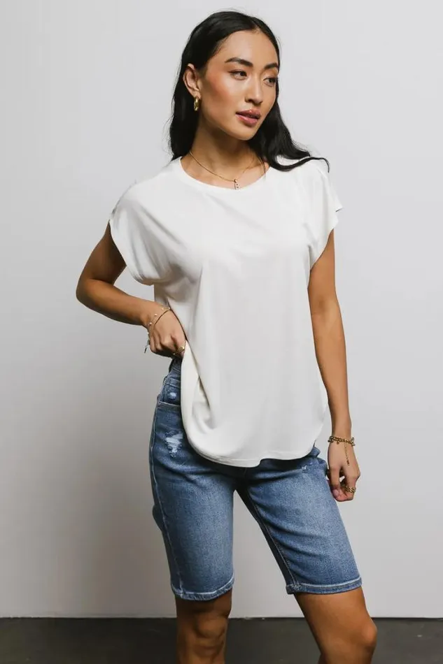 Bohme Tops Madison Top In Cream Cream 8211 Women