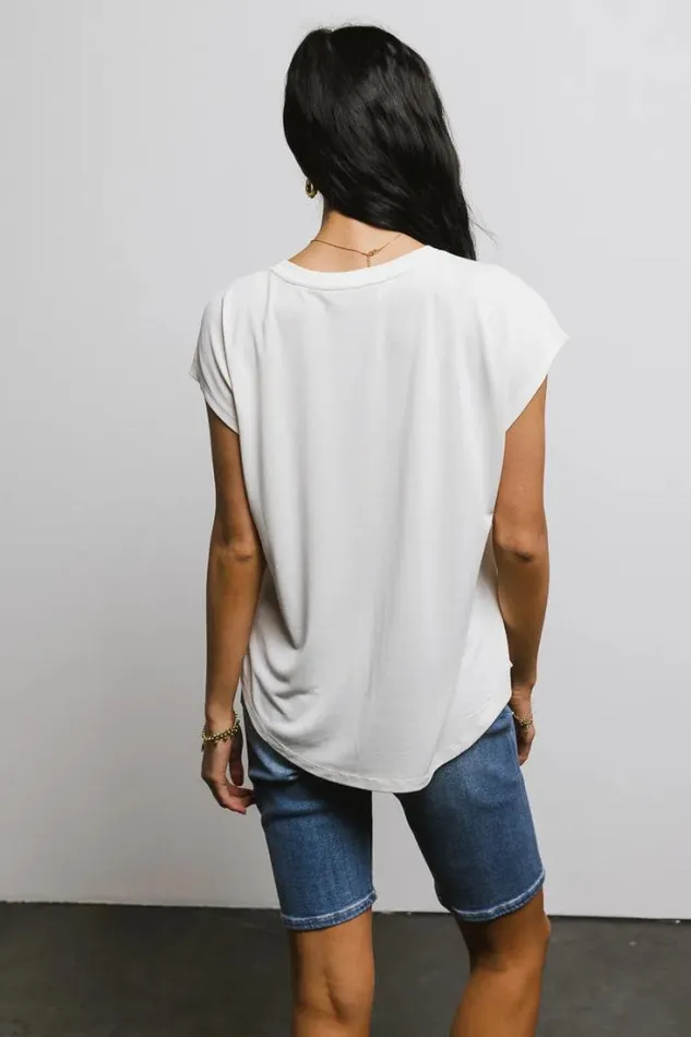 Bohme Tops Madison Top In Cream Cream 8211 Women