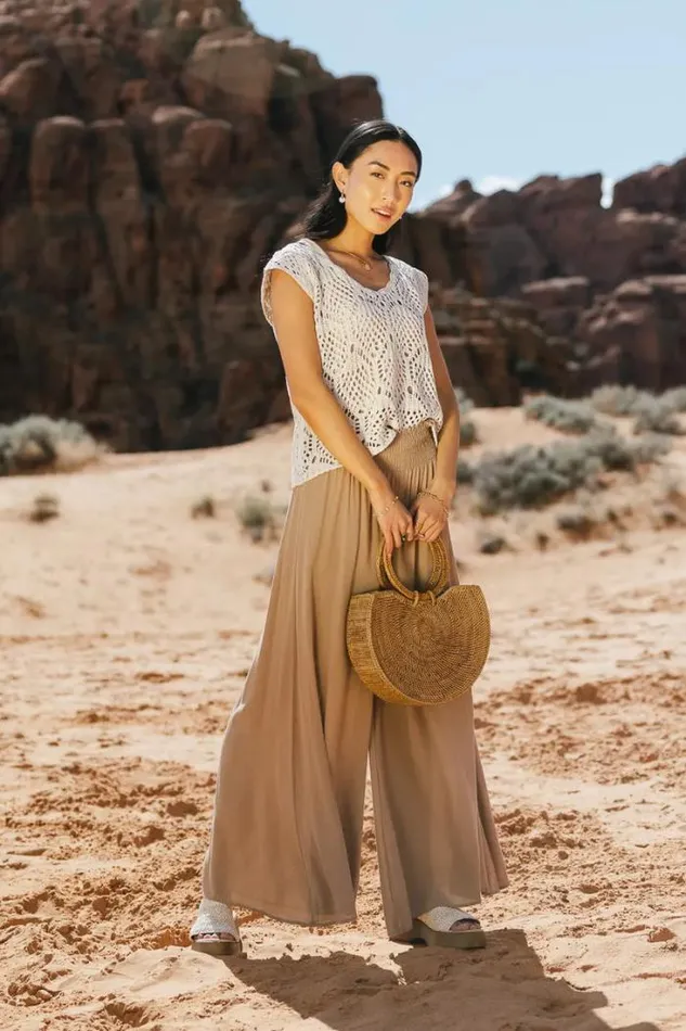 Bohme Tops Magnolia Crochet Tank Natural 8211 Women Bohme Tops Magnolia Crochet Tank Natural 8211 Women