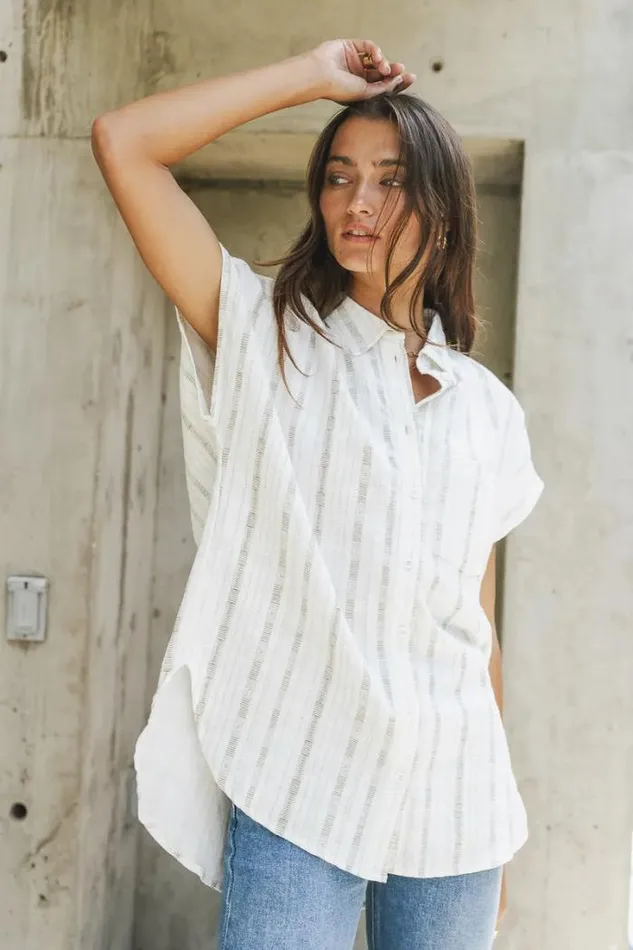 Bohme Tops Marley Printed Button Up White 8211 Women Bohme Tops Marley Printed Button Up White 8211 Women