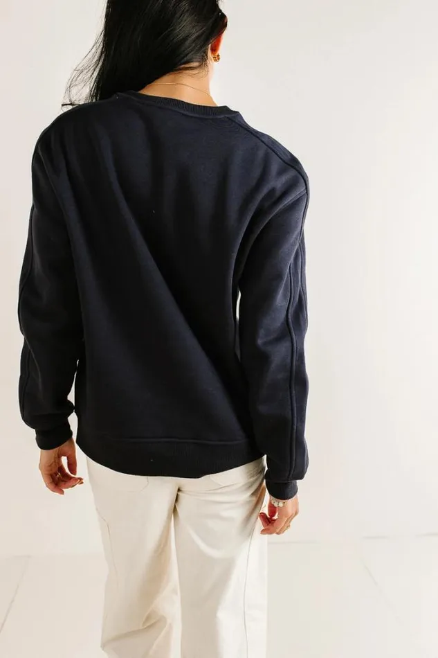 Bohme Tops Minnesota Embroidered Sweatshirt Navy 8211 Women Bohme Tops Minnesota Embroidered Sweatshirt Navy 8211 Women