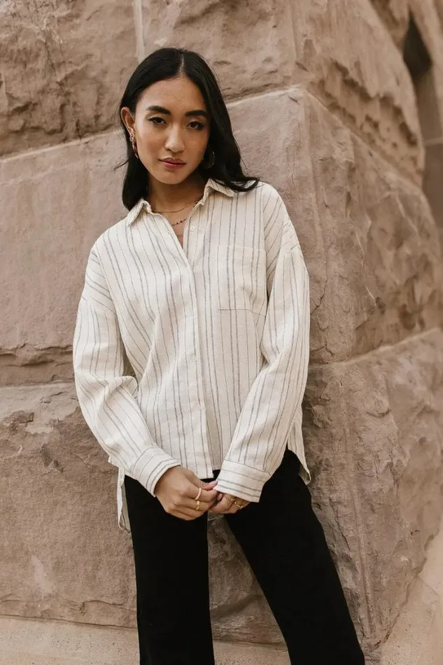 Bohme Tops Myka Button Up Ivory 8211 Women Bohme Tops Myka Button Up Ivory 8211 Women