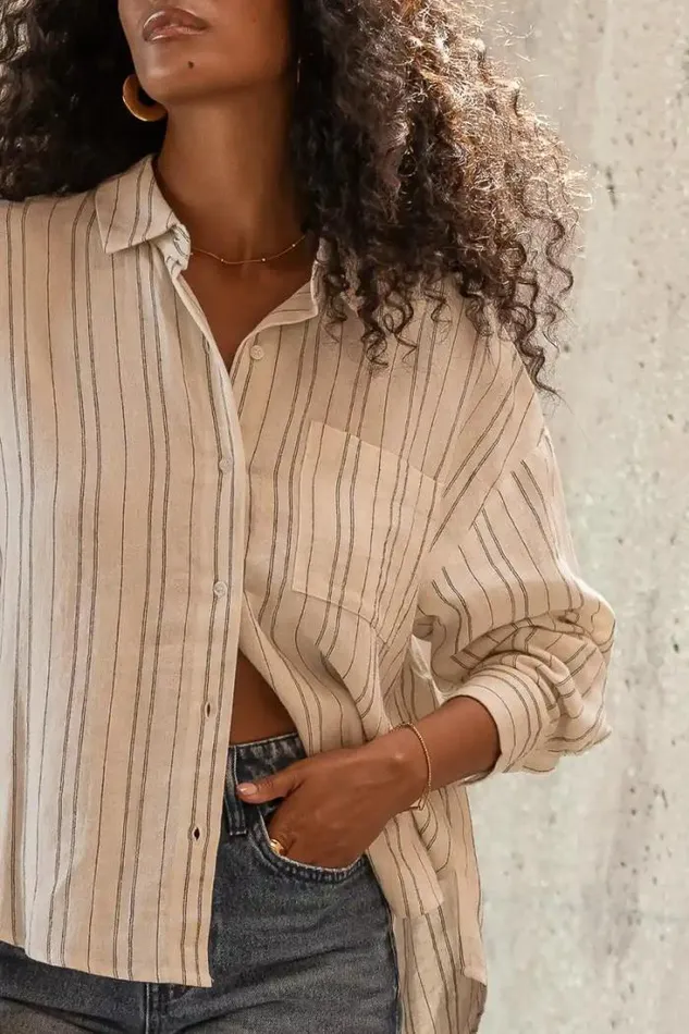 Bohme Tops Myka Button Up Ivory 8211 Women Bohme Tops Myka Button Up Ivory 8211 Women