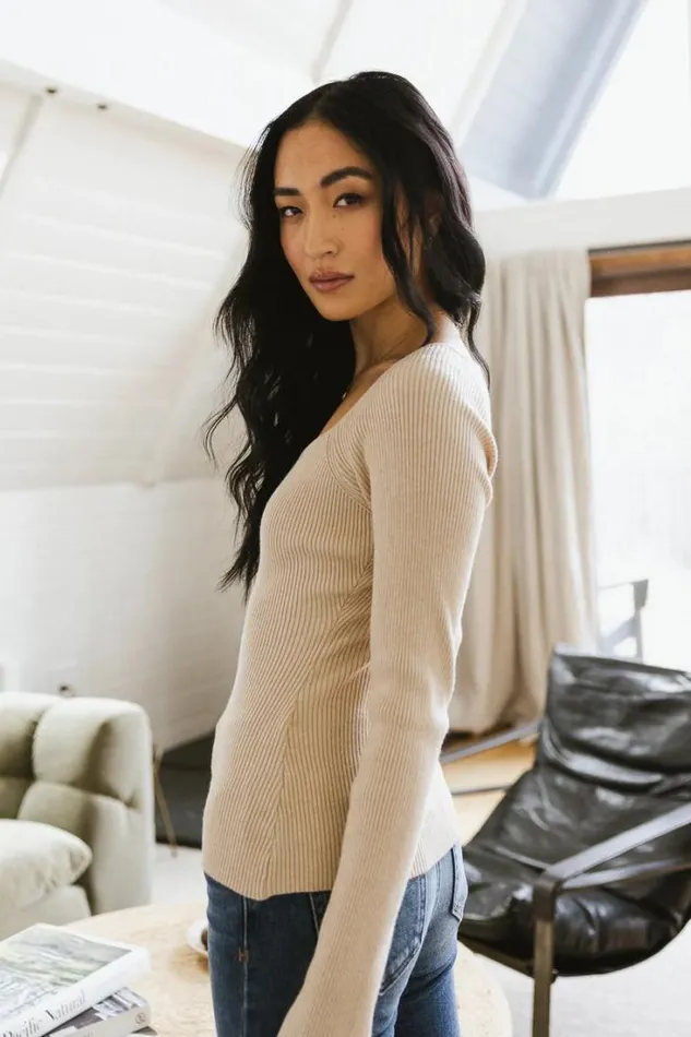 Bohme Tops Nyla Ribbed Sweater In Oatmeal Oatmeal 8211 Women Bohme Tops Nyla Ribbed Sweater In Oatmeal Oatmeal 8211 Women