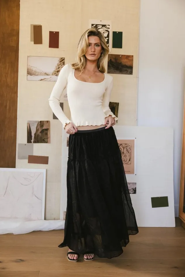 Bohme Tops Rachel Ribbed Top In Cream Cream 8211 Women Bohme Tops Rachel Ribbed Top In Cream Cream 8211 Women