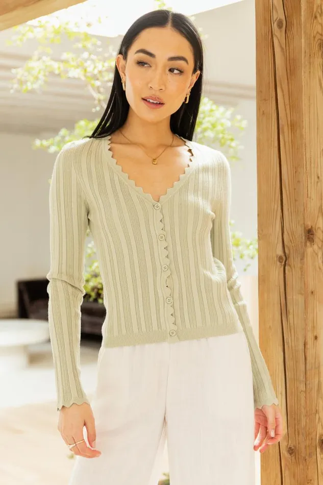 Bohme Tops Rylee Cardigan Green 8211 Women Bohme Tops Rylee Cardigan Green 8211 Women