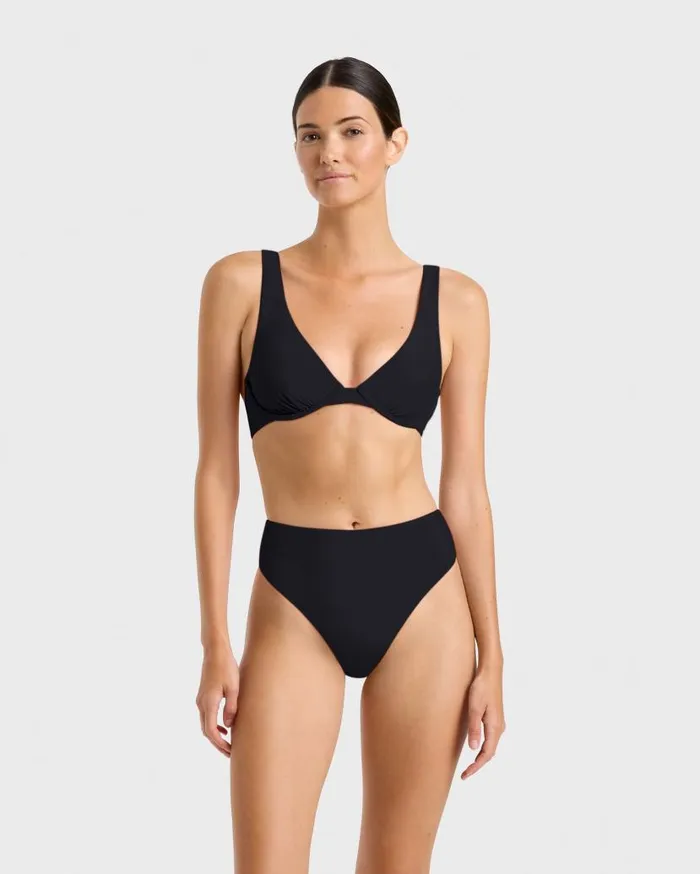BONDI BORN Bikini Tops Pamela Bikini Top 8211 Black 8211 Women