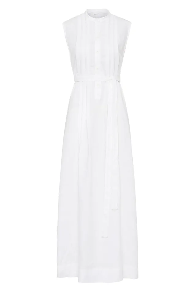 BONDI BORN Dresses Leiden Button Front Maxi Dress 8211 White 8211 Women