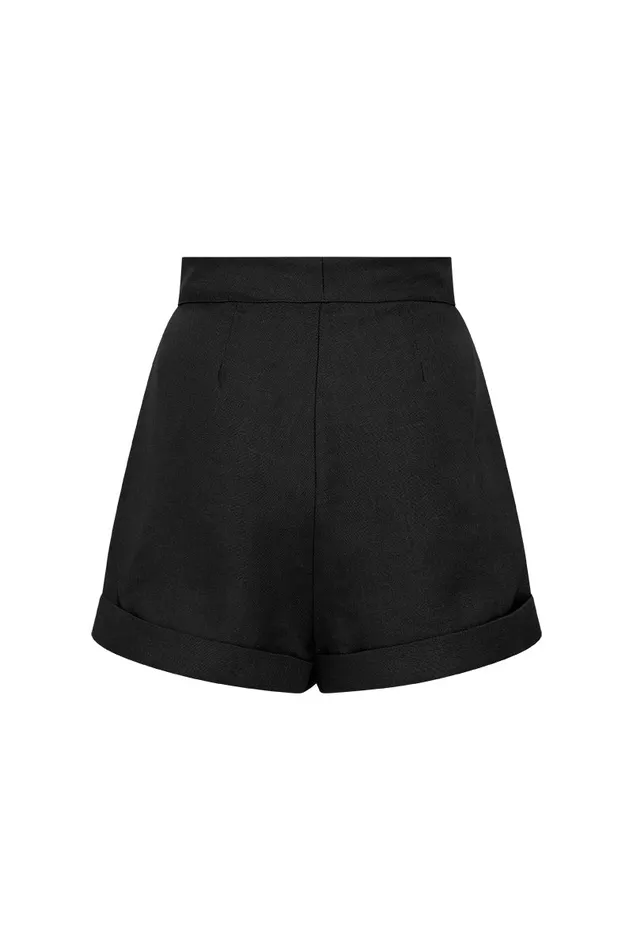 BONDI BORN Matching Separates Antigua Shorts 8211 Black 8211 Women