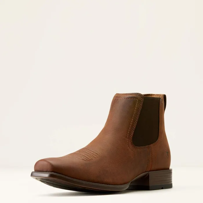 Booker Ultra Square Toe Western Boot Rough Tan Men Ariat Western Boots