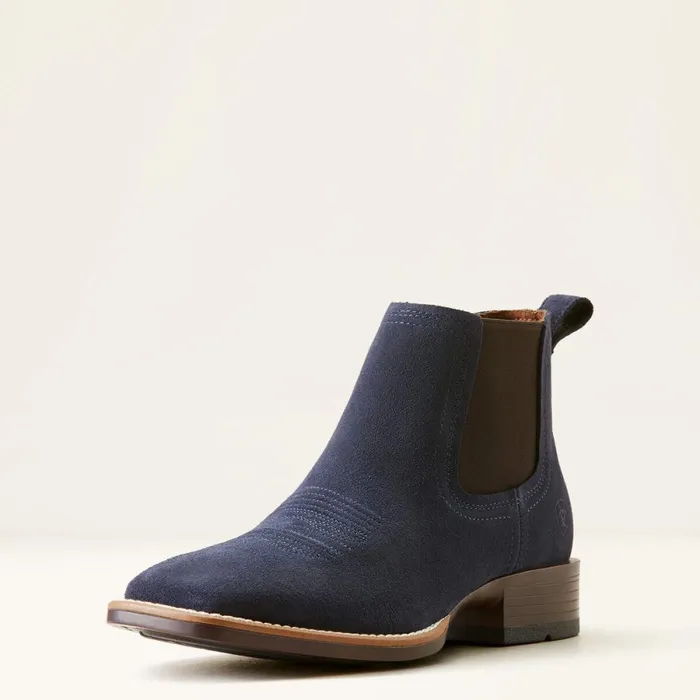 Booker Ultra Western Boot Navy Suede Men Ariat Western Boots
