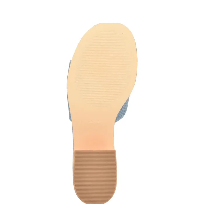 Boone Platform Slide Sandals Denim Women Nine West Casual Boone Platform Slide Sandals Denim Women Nine West Casual