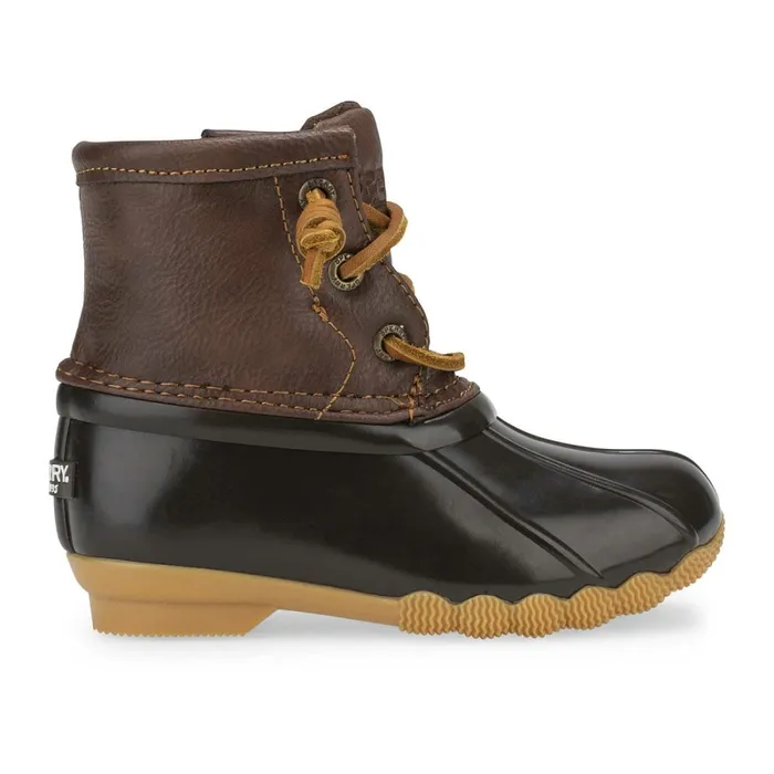Boots Kids Sperry Little Kid039s Saltwater Duck Boot Brown