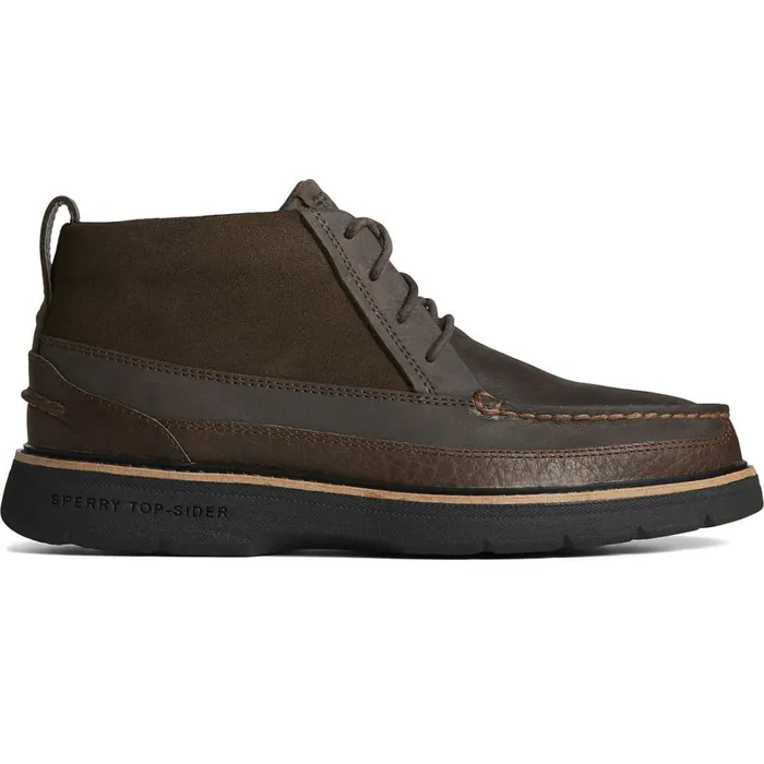 Boots Men Sperry Authentic Original PLUSHWAVE Lug Chukka Boot Brown