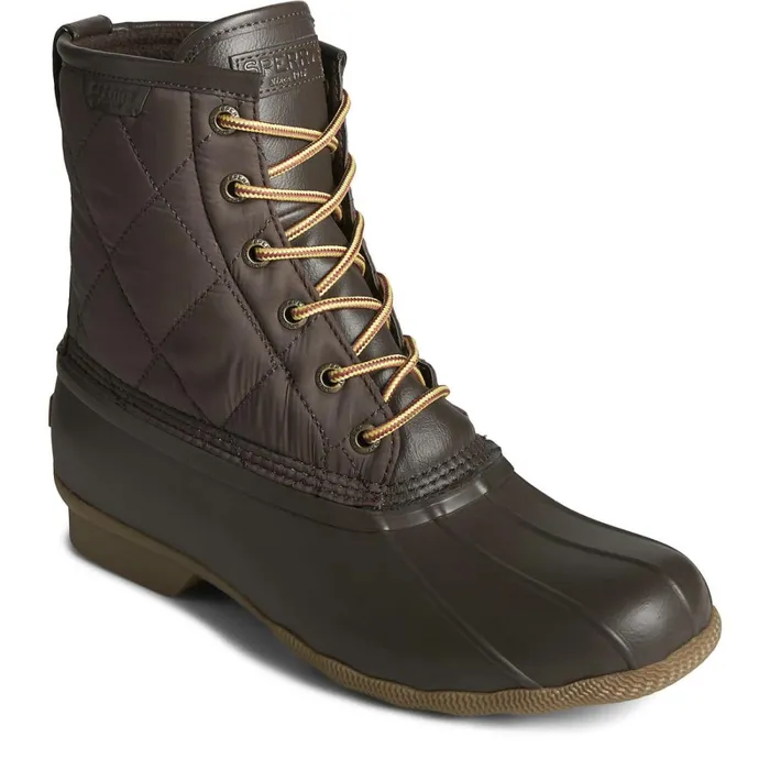 Boots Men Sperry Saltwater Nylon Duck Boot Brown Boots Men Sperry Saltwater Nylon Duck Boot Brown
