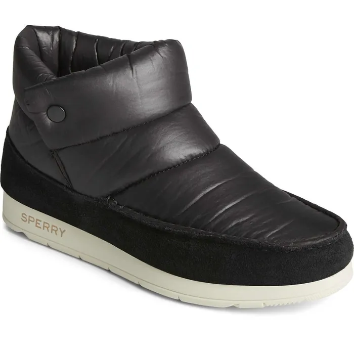 Boots Women Sperry MocSider Nylon Bootie Black Boots Women Sperry MocSider Nylon Bootie Black