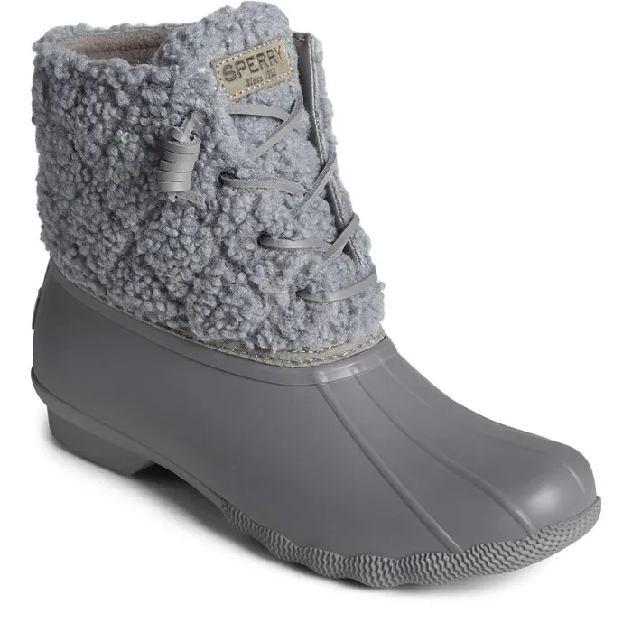 Boots Women Sperry Saltwater Sherpa Duck Boot Grey Boots Women Sperry Saltwater Sherpa Duck Boot Grey