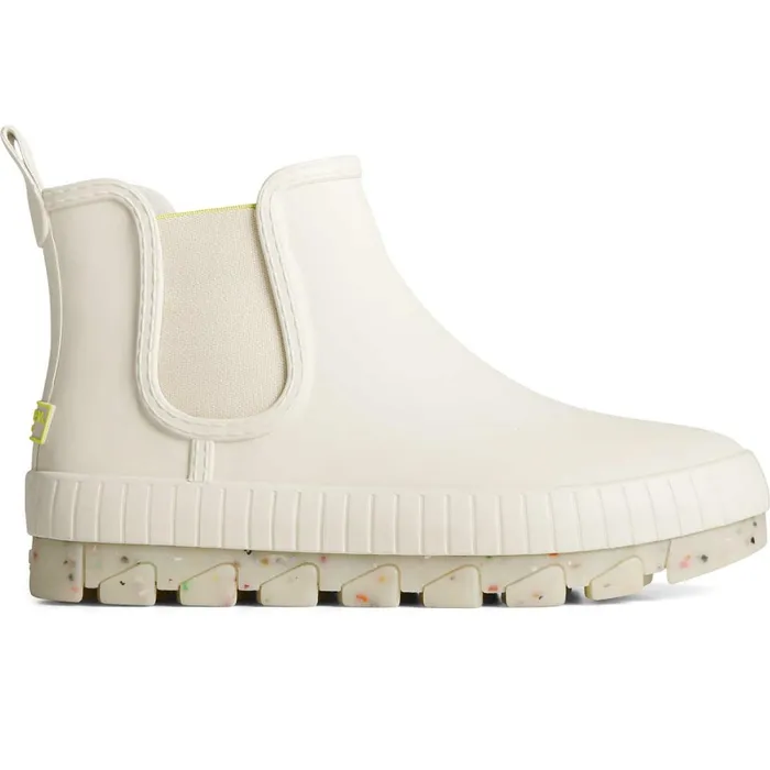 Boots Women Sperry Torrent Confetti Waterproof Chelsea Rain Boot White