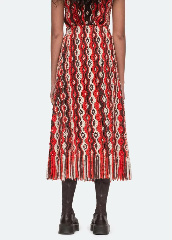 Bottoms Women Sea New York Drew Skirt Red