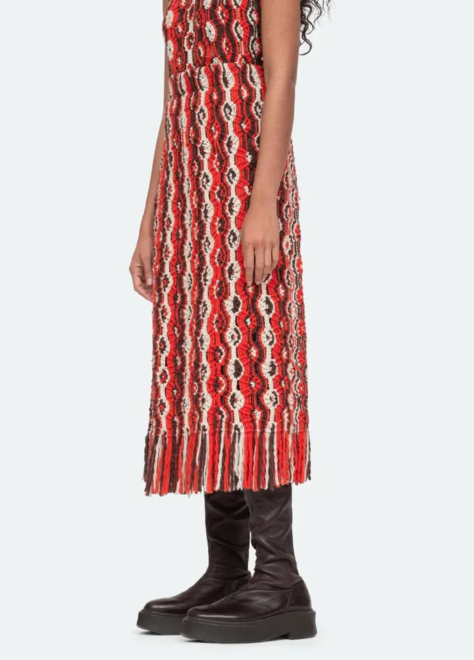 Bottoms Women Sea New York Drew Skirt Red