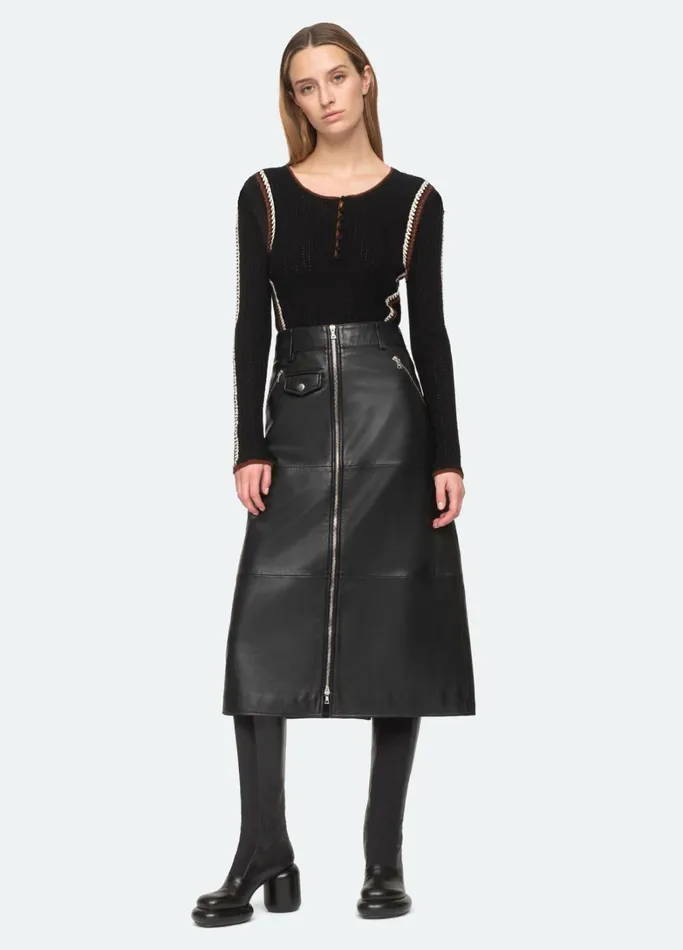 Bottoms Women Sea New York Lilia Skirt Black