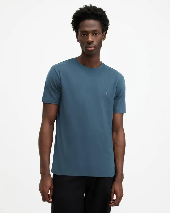 Brace Brushed Cotton TShirts 3 Pack Opt Whtblueblue Men AllSaints TShirts