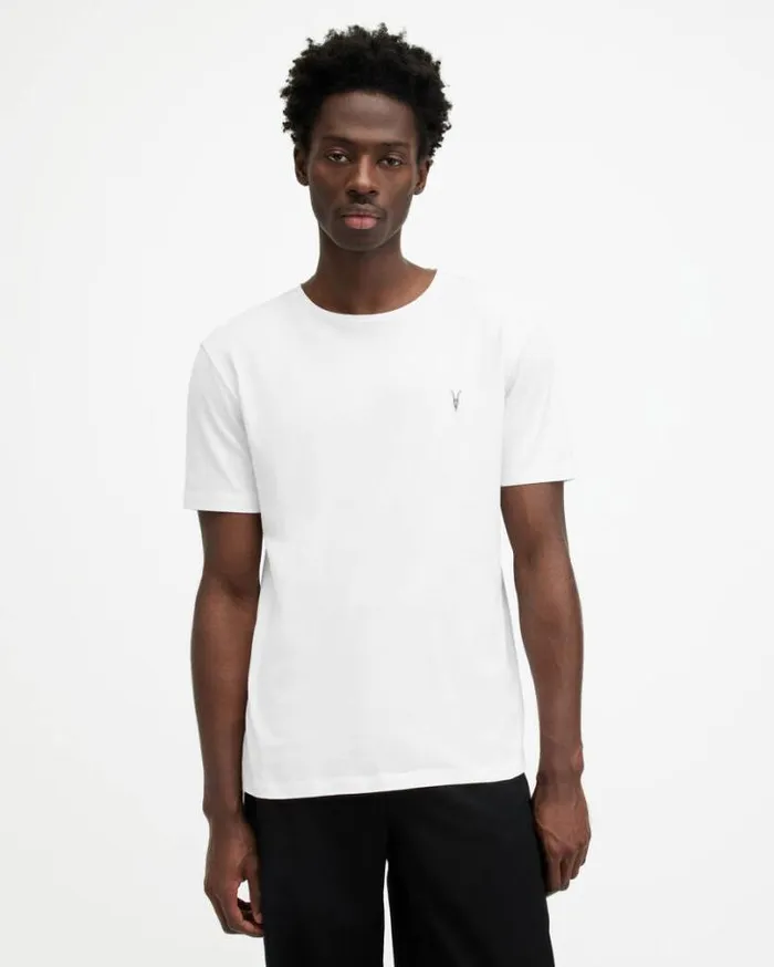Brace Brushed Cotton TShirts 3 Pack Opt Whtblueblue Men AllSaints TShirts