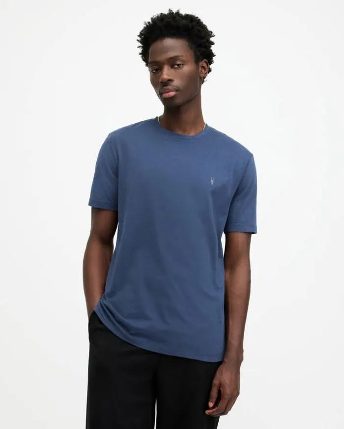 Brace Brushed Cotton TShirts 3 Pack Opt Whtblueblue Men AllSaints TShirts