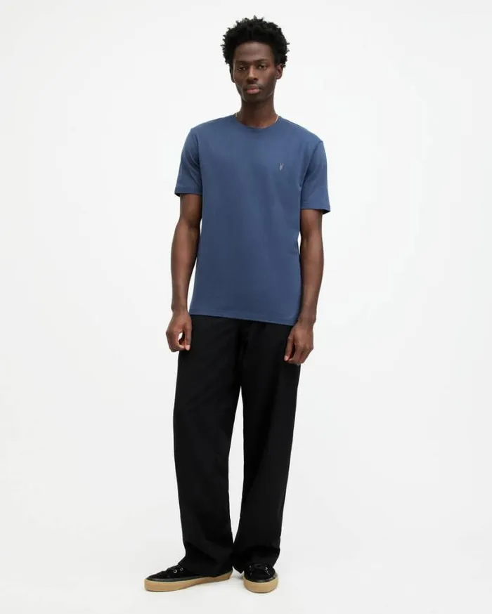 Brace Brushed Cotton TShirts 3 Pack Opt Whtblueblue Men AllSaints TShirts