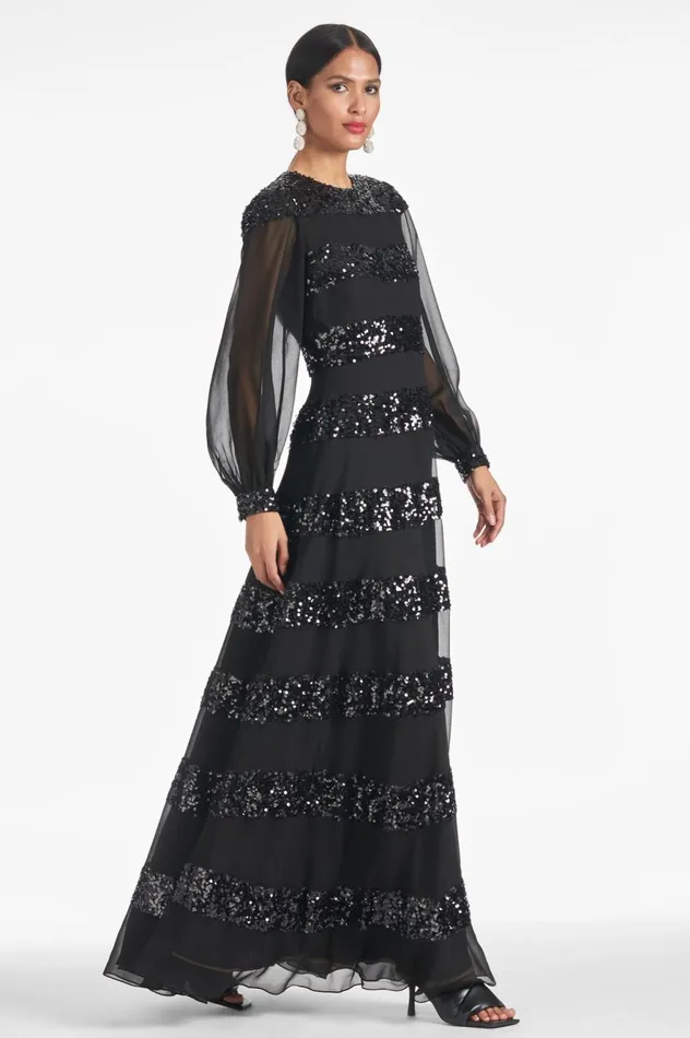 Brenda Gown 8211 Black Women Sachin and Babi Evening