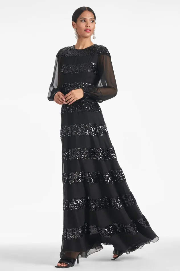 Brenda Gown 8211 Black Women Sachin and Babi Evening